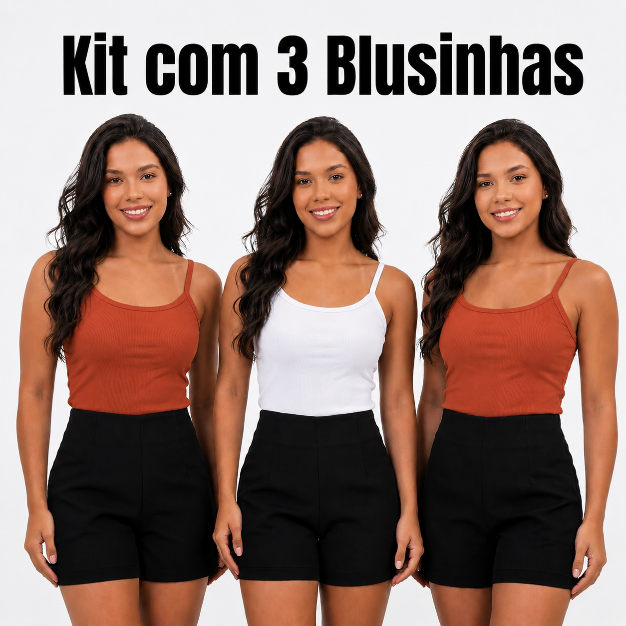 KIT COM 3 REGATAS RIBANA